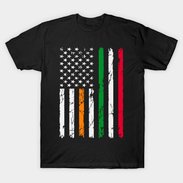 Irish Italian American Flag T-Shirt by TeeTypo